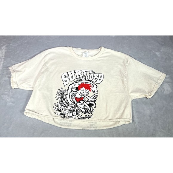Hanes T Shirt Adult M Medium Cropped Surf Rodeo 2022 Ventura California‎ Concert - Picture 1 of 7